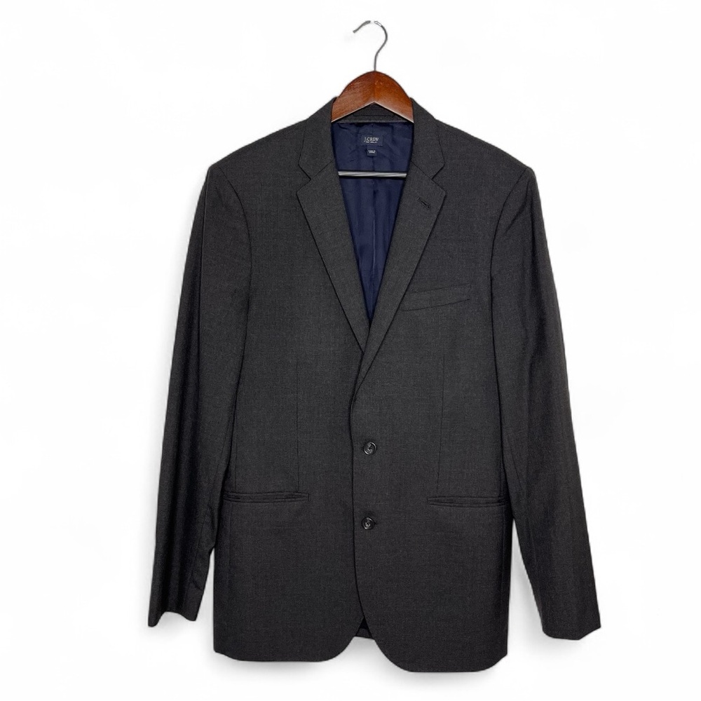 J. Crew Loro Piana Wool Ludlow Jacket Blazer Suit Dark Gray Grey 40L 40 Long